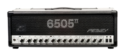 Tête amplifiée à lampes 120W, 2 canaux, EQ 3 bandes, contrôles"Resonance" et"Presence", 2 sorties jack, finition noir