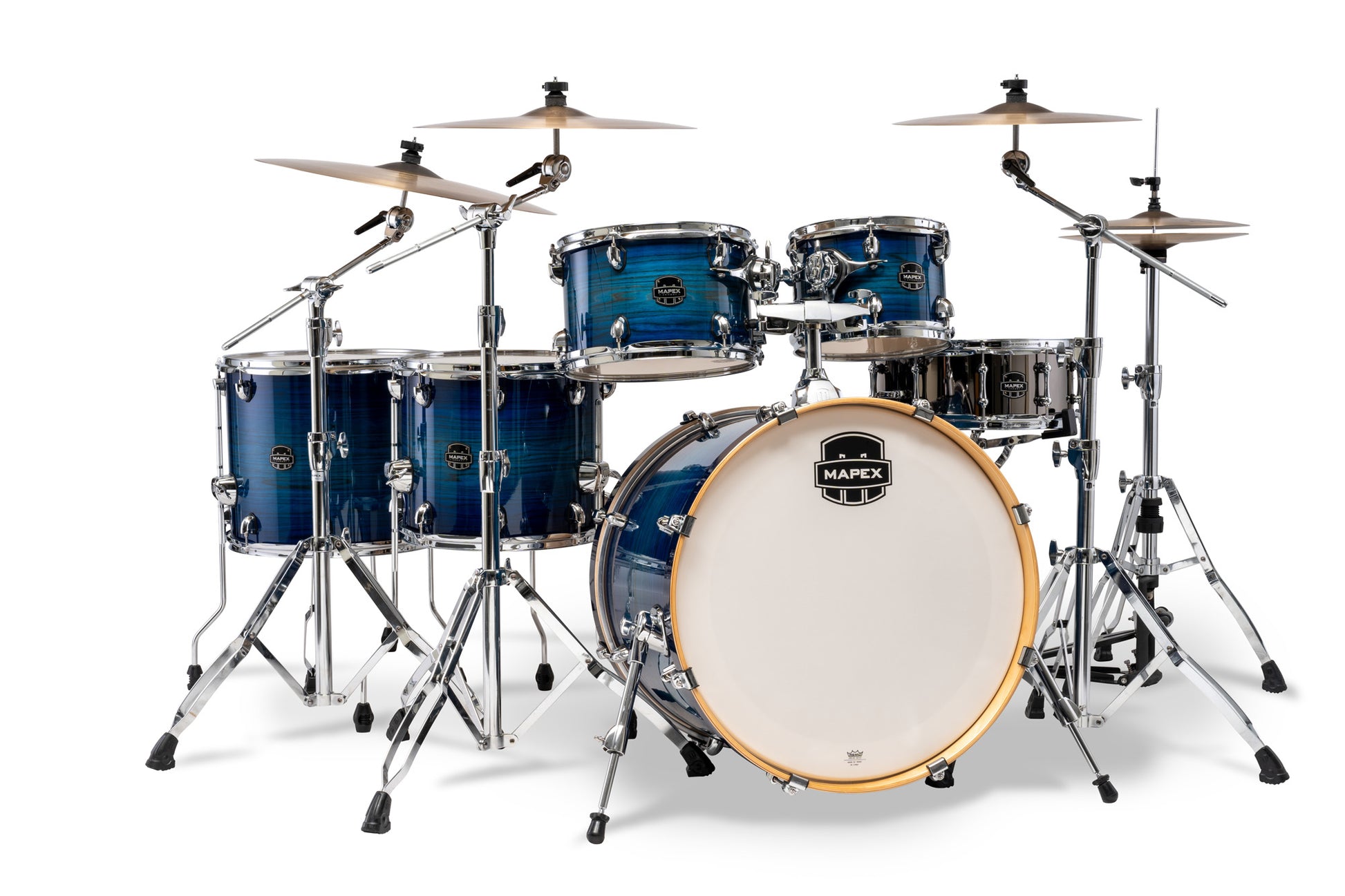Batterie Armory X-Drive, 6 fûts, sans accessoires, Blue Wave