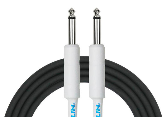 Câble instrument ENTRY Jack/Jack, 3 mètres, noir et blanc