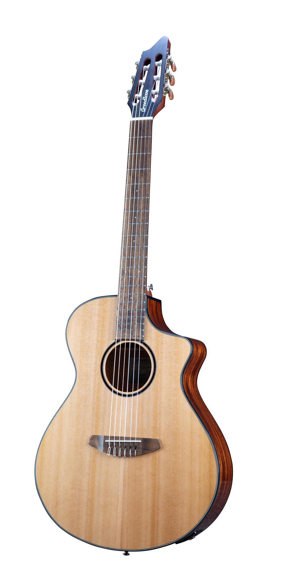 DISCOVERY S CONCERT NYLON CE, table cèdre rouge massif, f/e acajou, EQ Fishman Presys I, naturel brillant