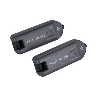 Système sans-fil pour guitare 4 canaux, émetteur et récepteur rechargeables, bande de fréquence 2.4 GHz, gris