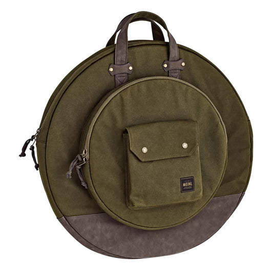 HOUSSE MEINL CYMBALES 22" TOILE CIREE FOREST GREEN