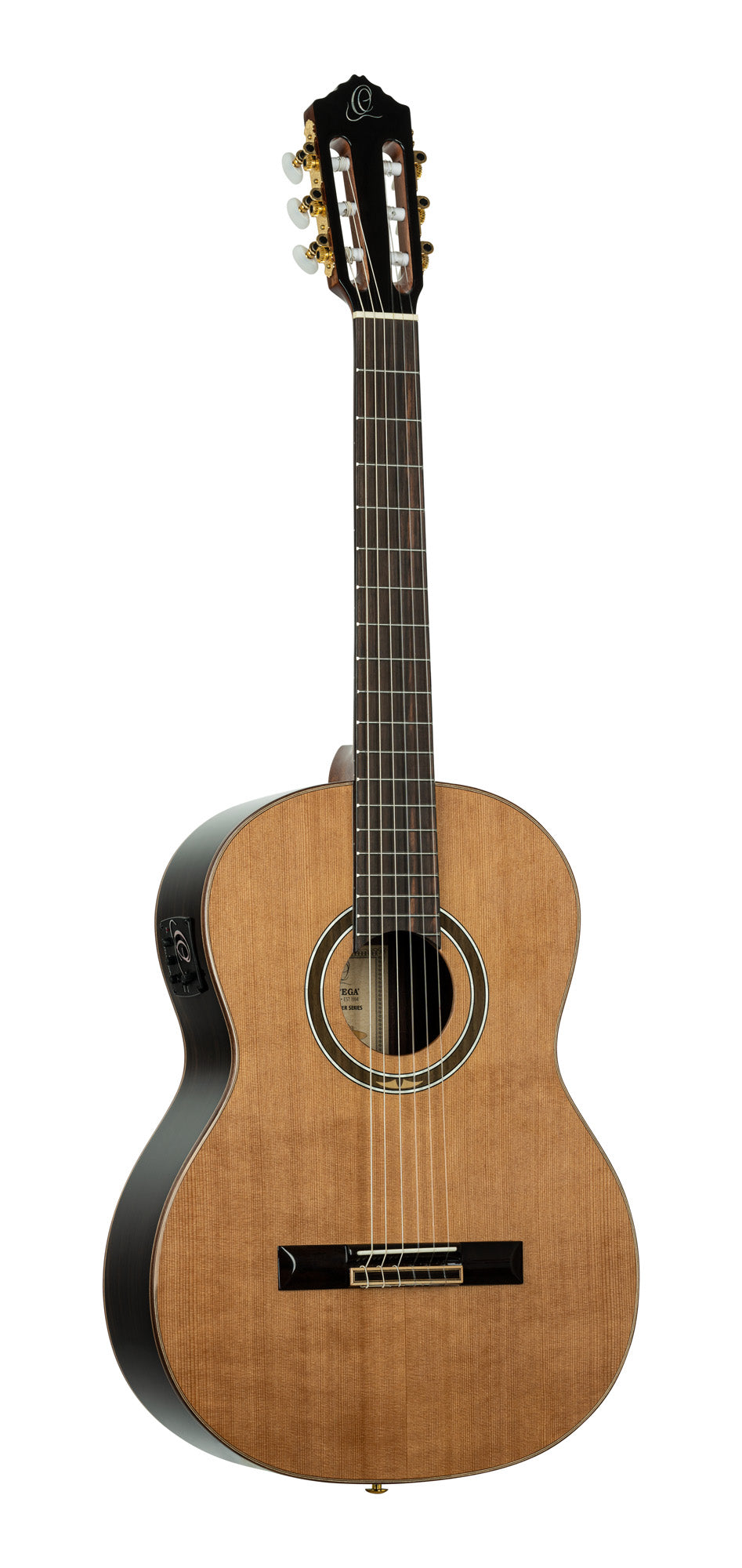 RE159RWSN, modèle Slim Neck, EQ MagusPro/G, table cèdre massif, f/e palissandre, sillet 48 mm, housse, naturel brillant