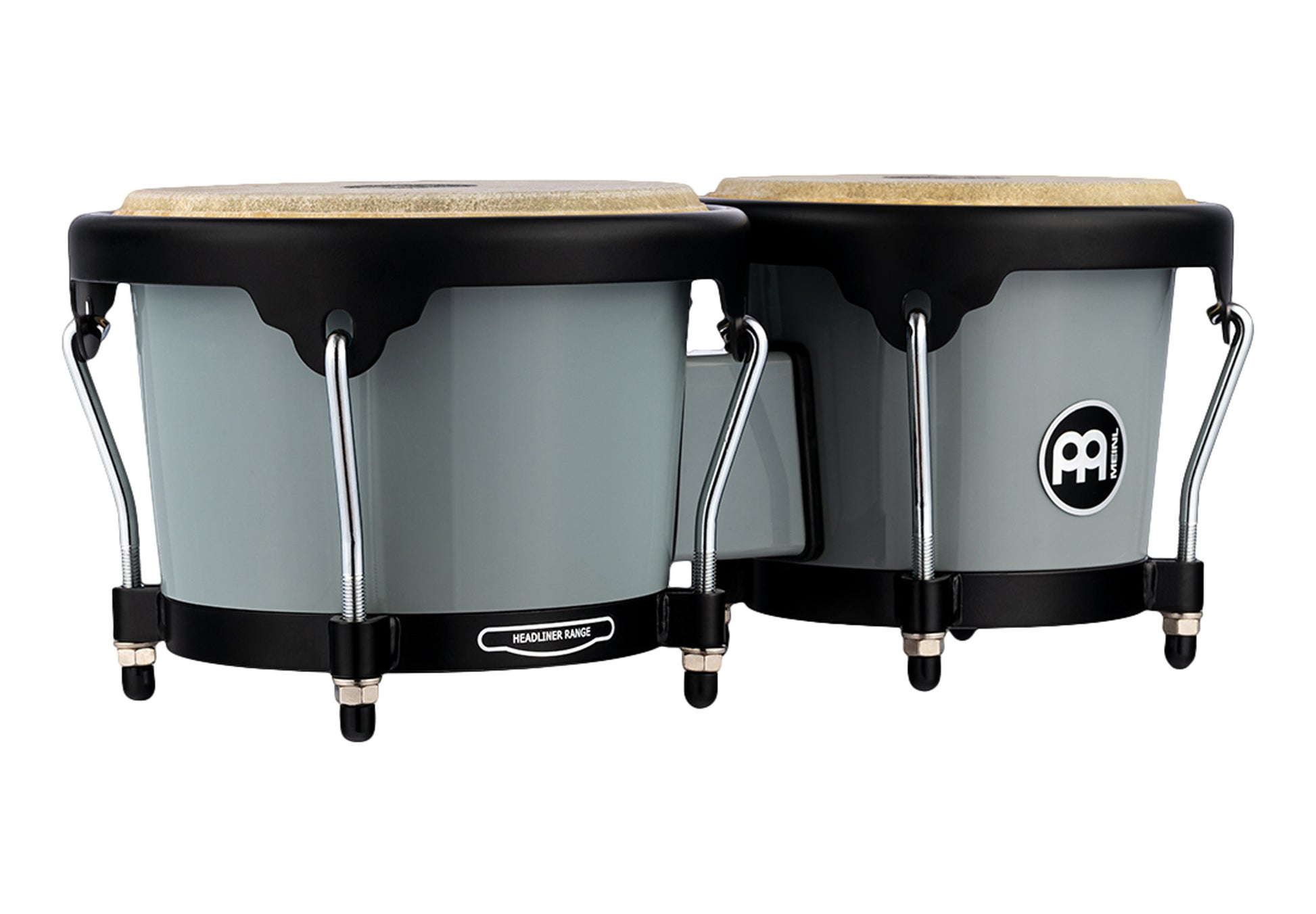 Bongos Journey 6" 1/2 & 7" 1/2, fûts ABS, peaux buffle sélectionnées, cercles arrondis, accastillage noir poudré, Ultimate Grey