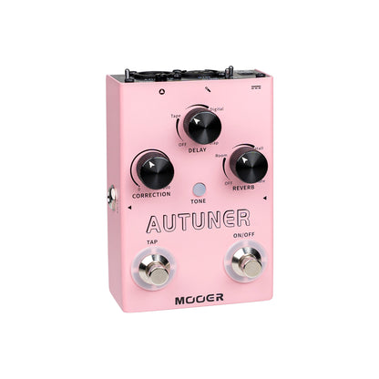 Pédale AUTUNER, processeur vocal MVP1, mode synthétiseur, boîtier métal, rose