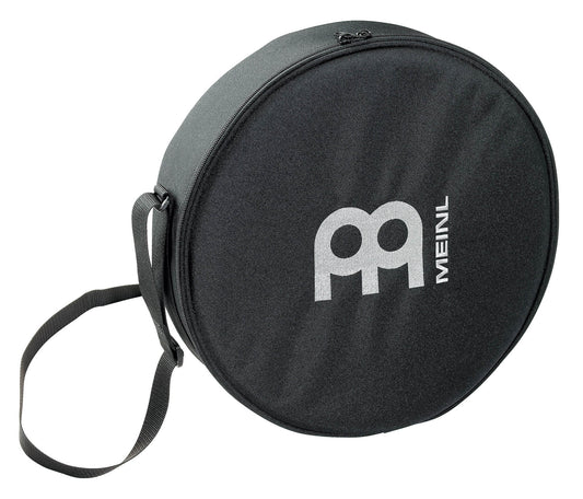 Housse Pandeiro 10", nylon rembourré, sangle de transport, poche extérieure, double fermeture éclair, noir