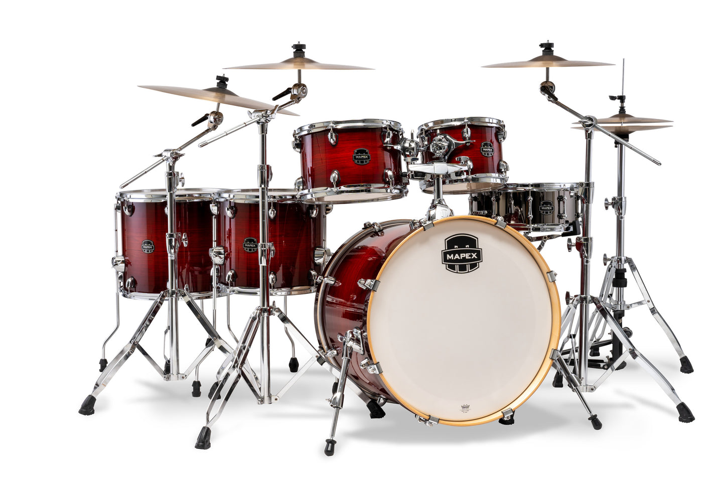 Batterie Armory X-Drive, 6 fûts, sans accessoires, Red Onyx