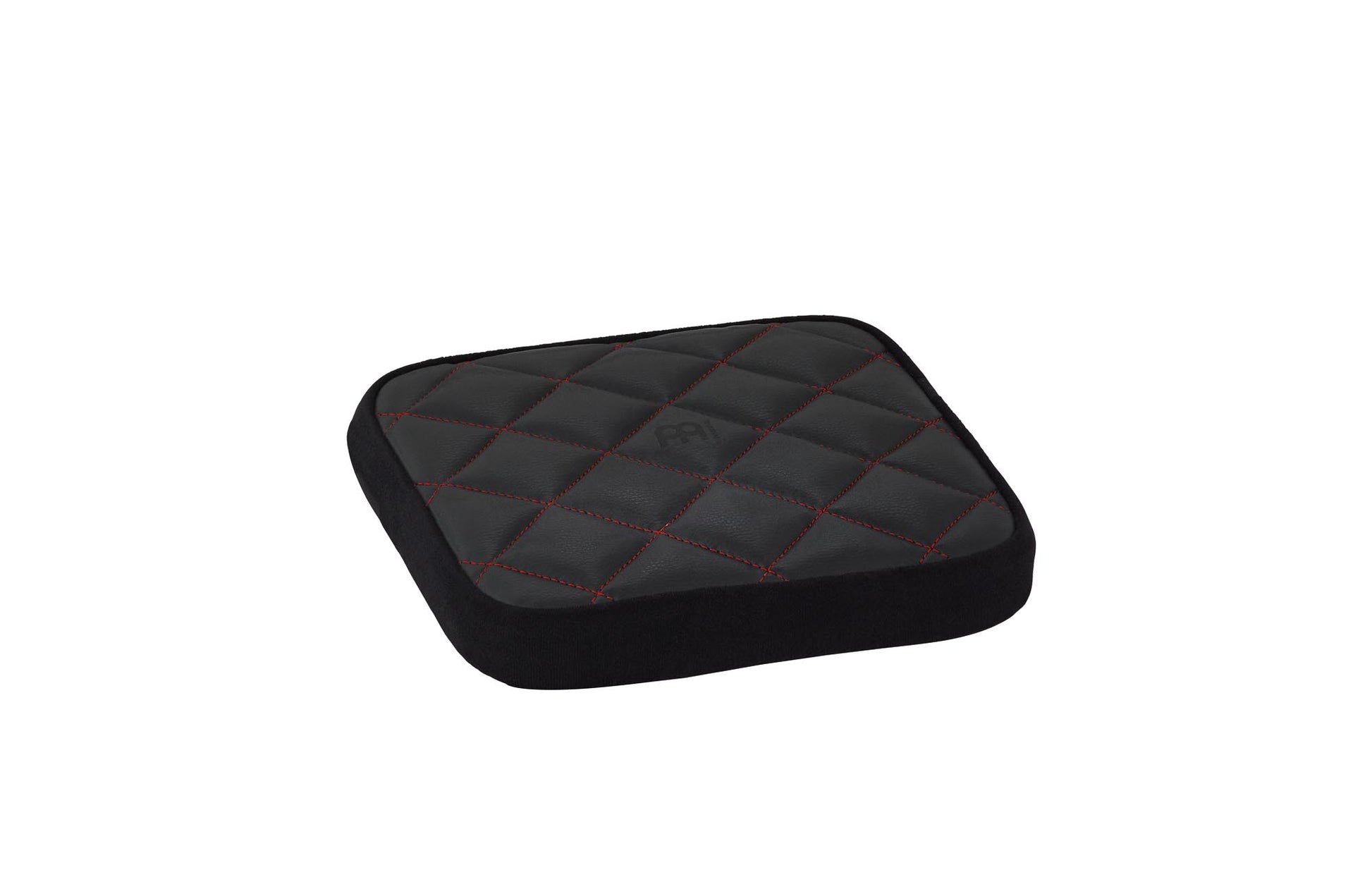 Siège Deluxe pour cajon, épais et confortable, noir brodé rouge
