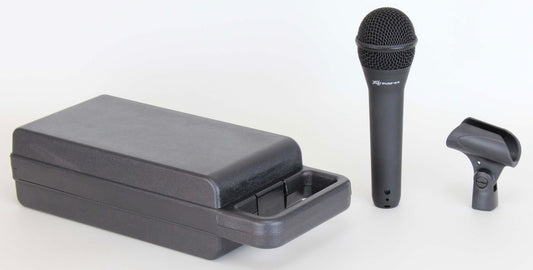 Microphone dynamique cardioïde PVM 44, réponse en fréquence large, connecteur XLR plaqué or, étui et pince inclus, noir