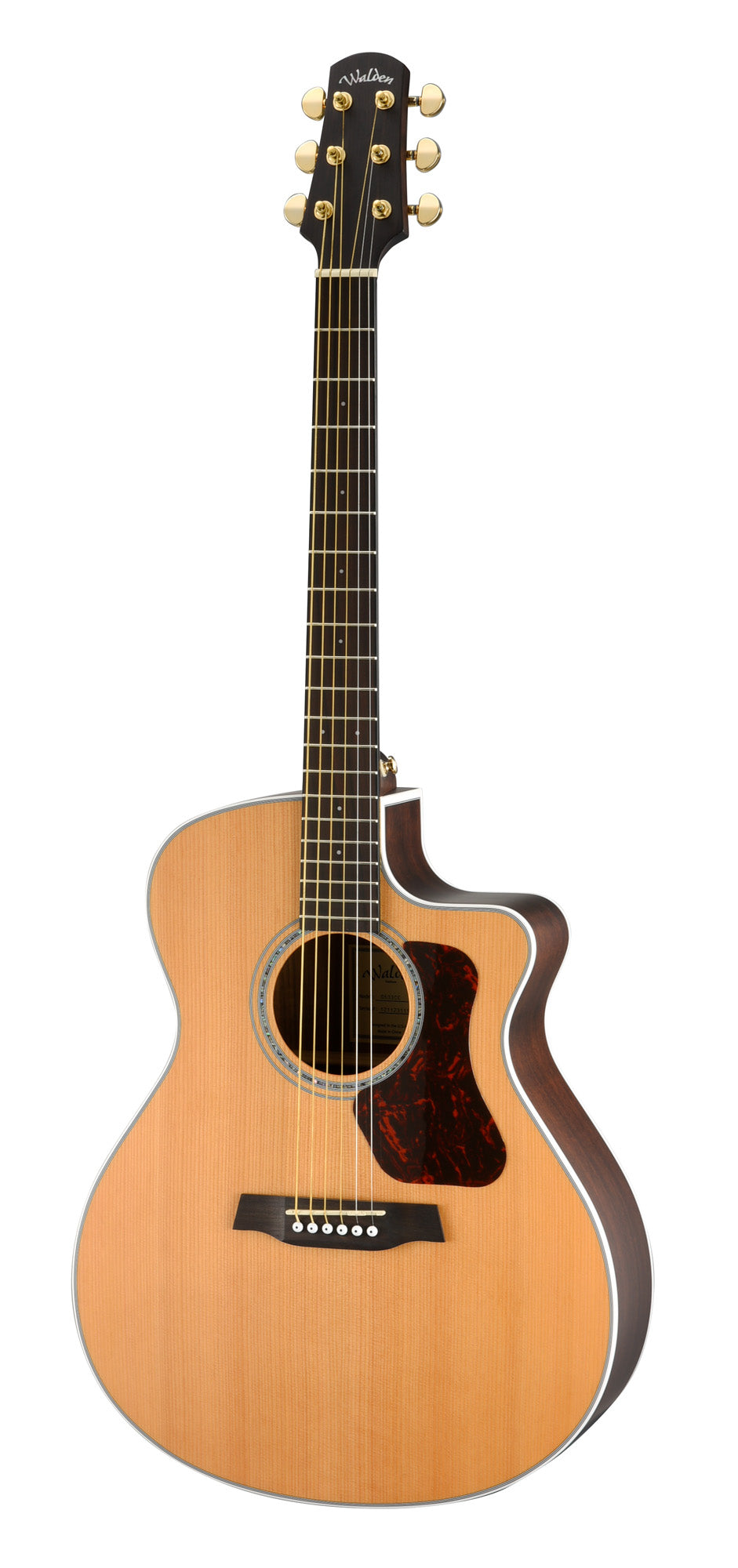 G633CEW, forme GA pan coupé, table cèdre massif, fond & éclisses ovangkol, EQ Fishman Presys II, naturel satiné