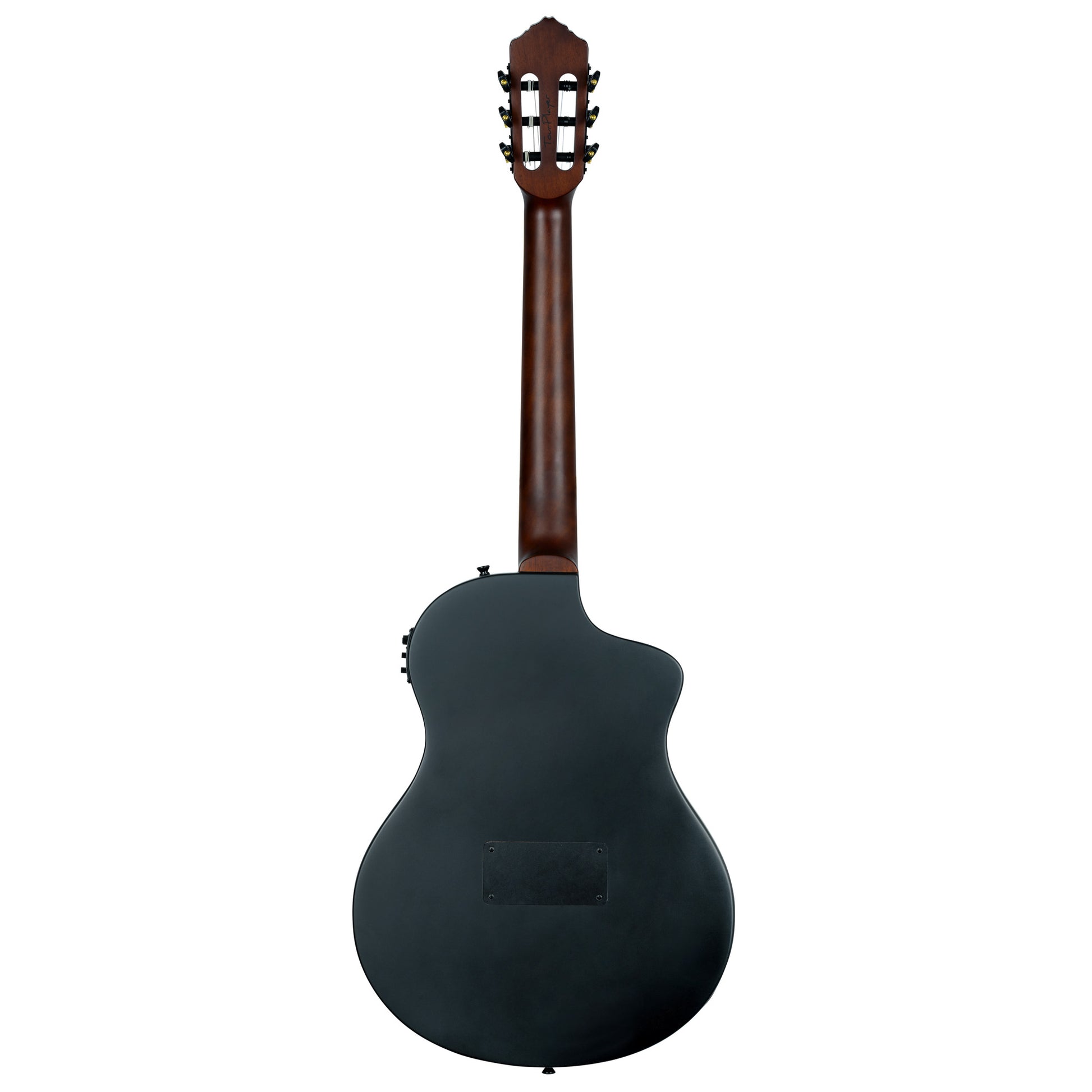 RTPSTD-NAT, modèle TourPlayer gaucher, EQ Magus X, corps okoumé, table épicéa massif, sillet 48 mm, housse, noir satiné