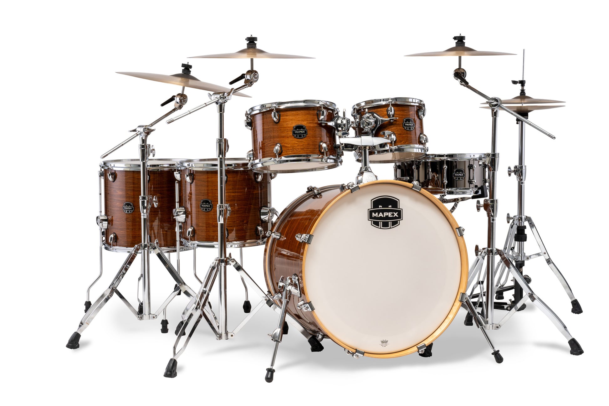 Batterie Armory X-Drive, 6 fûts, sans accessoires, Roasted Chestnut