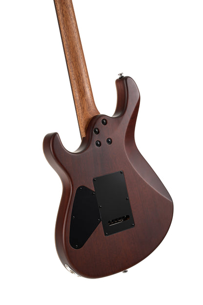 G300 RAW, corps acajou chambré, table noyer, manche acajou, touche palissandre, 2 micros Seymour Duncan, naturel satiné