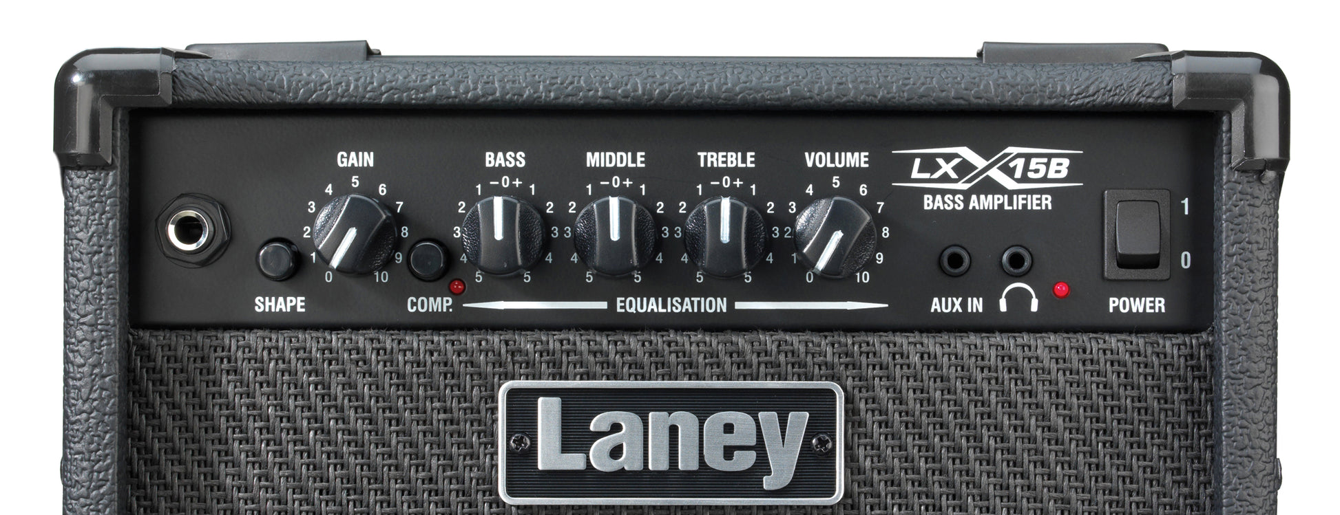Ampli basse électrique 15W, 2x HP 5", 1 canal avec compresseur commutable, EQ 3 bandes, switch Shape, 6.5 kg, noir