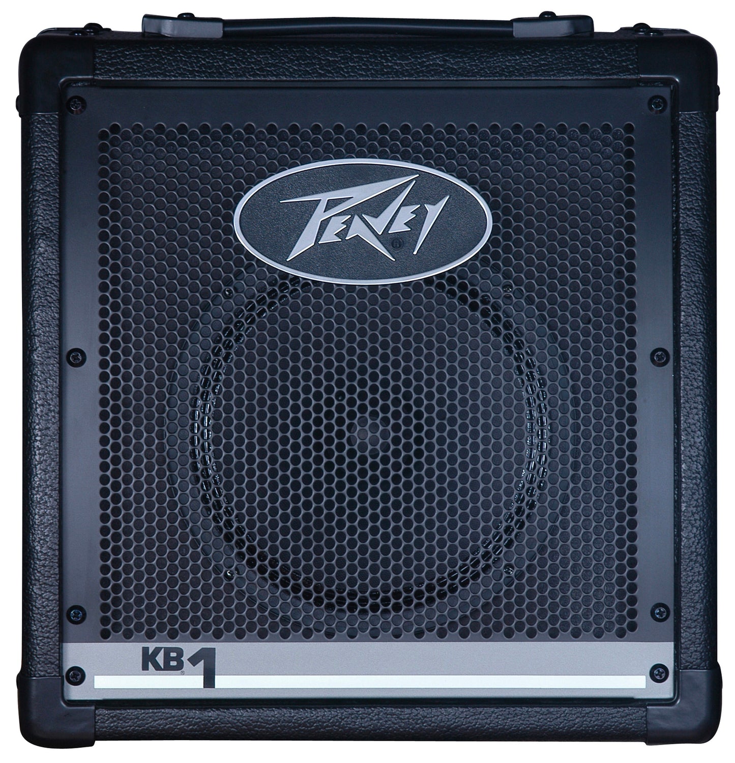 Ampli clavier 15W, HP 1x 8", 2 canaux, EQ 2 bandes, 2 entrées ligne, sortie casque, finition noir