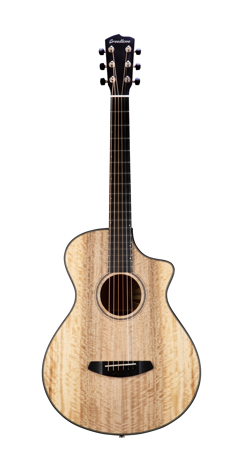 OREGON CONCERTINA CE, table myrtlewood massif, f/e myrtlewood massif, EQ LR Baggs EAS VTC, étui, naturel