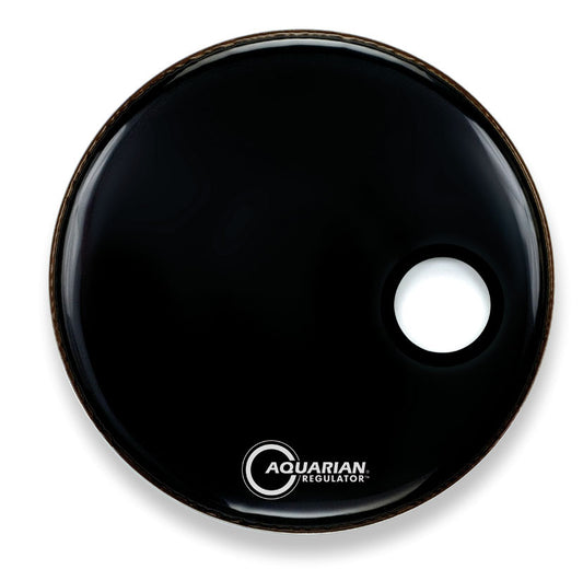 Peau Regulator 22", trou 4.75", noire