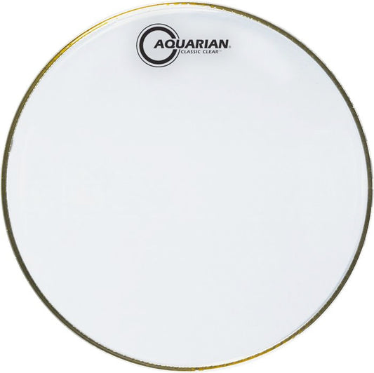 Peau de timbre Classic Clear 14", 1 pli très fin (0.08mm), transparente