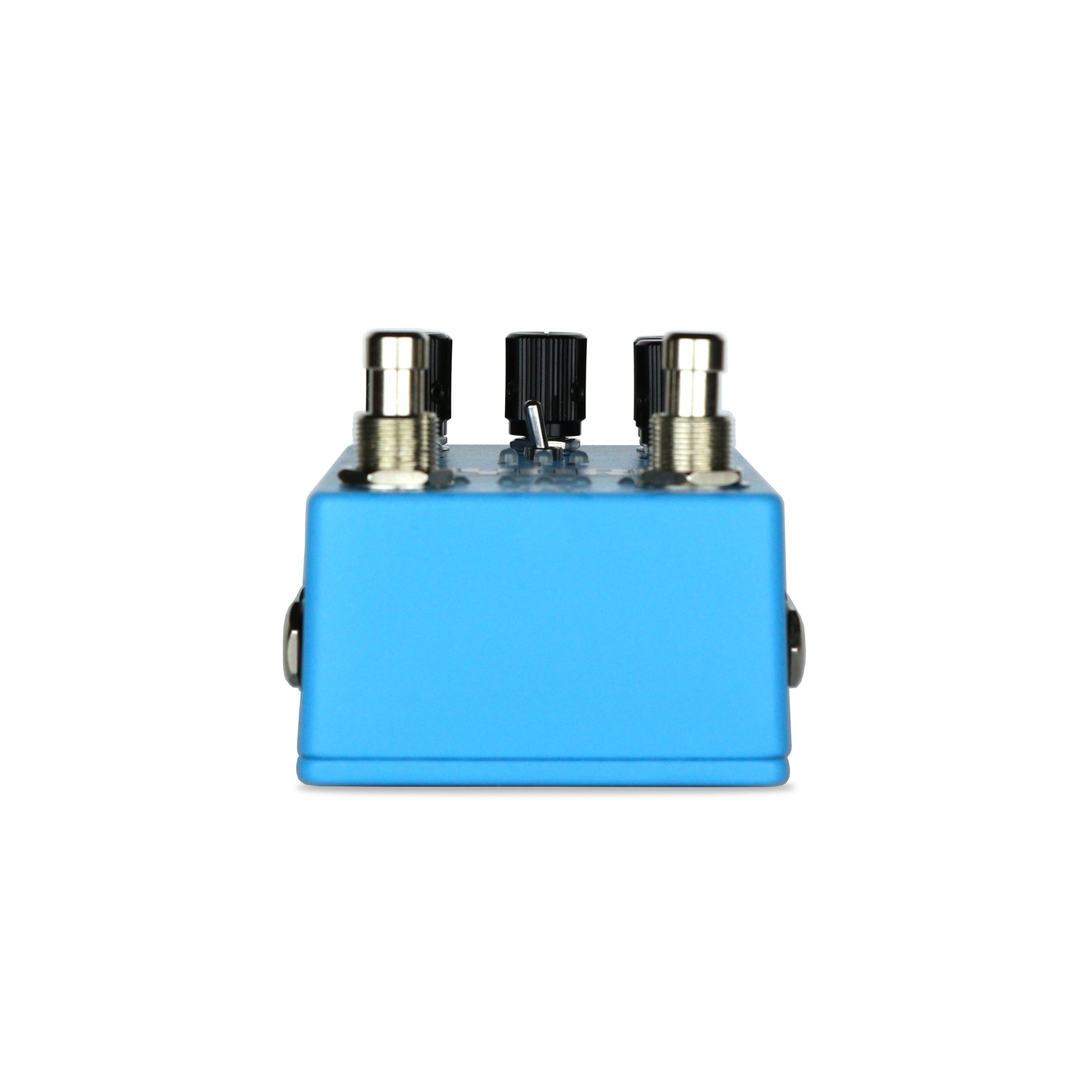 Pédale HYDRA, réverb et trémolo stéréo, 3 presets, tap tempo, entrée pour pédale d'expression, boitier métal, bleu