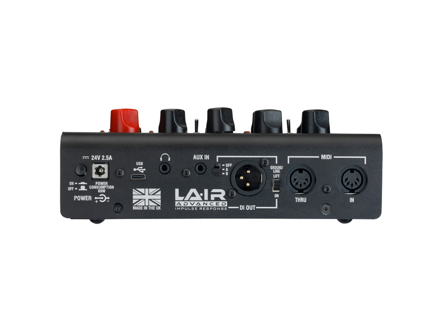 Ampli BCC-LOUDPEDAL-IMM 60W, 2 canaux, égalisation 3 bandes, switch Boost, Reverb, Tone, sortie DI, avec alimentation 24V, noir