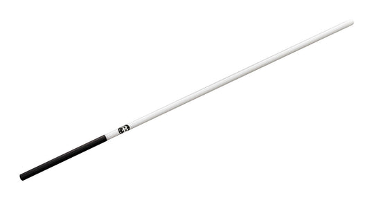 Baguette Samba, plastique, modèle long (50 cm), noir et blanc