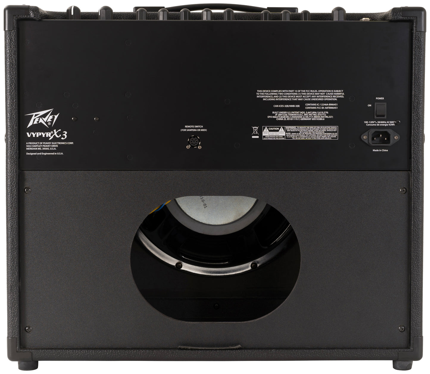 Ampli à modélisation 100W, HP 1x 12", 36 modèles d'amplis, 26 effets, EQ 3 bandes, accordeur intégré, Bluetooth, finition noir