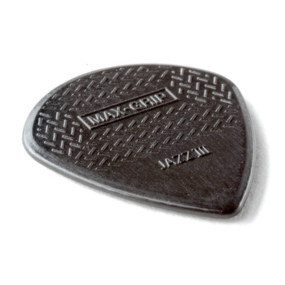 Sachet de 6 médiators Max-Grip Jazz III (noir)