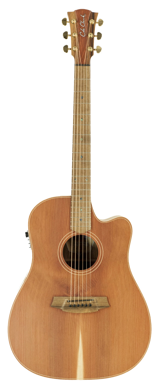 Fat Lady 2, Dreadnought pan coupé, EQ 3 voix PG3, table redwood massif, f/e blackwood massif, étui tweed