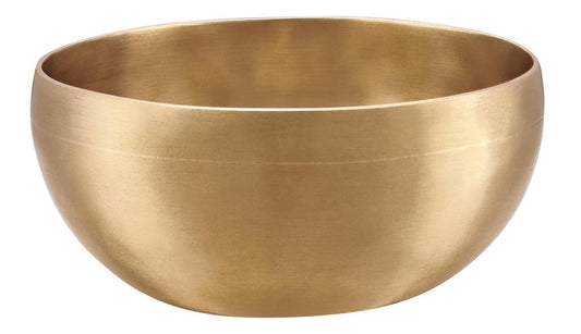 Bol tibétain UNIVERSAL, Ø 14-14.5cm, 570-620g, livré avec housse et anneau de feutre (support), fabrication artisanale en Inde