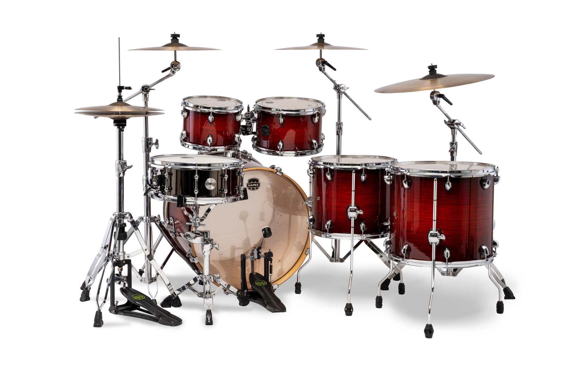 Batterie Armory X-Drive, 6 fûts, sans accessoires, Red Onyx