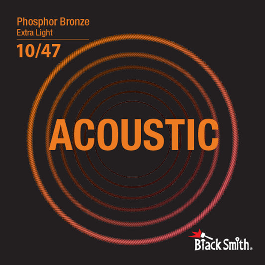 Jeu de cordes"Extra Light" pour guitare acoustique (10-14-23-30-39-47), phosphore bronze