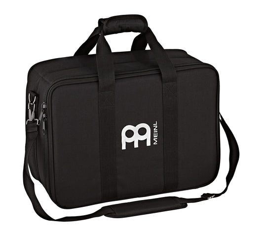 Housse cajon slap-top, nylon résistant, 1 poignée, bretelles sac à dos rembourrées, petite poche externe, 58.5 x 38 x 33cm, noir