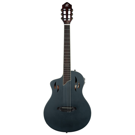 RTPSTD-NAT, modèle TourPlayer gaucher, EQ Magus X, corps okoumé, table épicéa massif, sillet 48 mm, housse, noir satiné