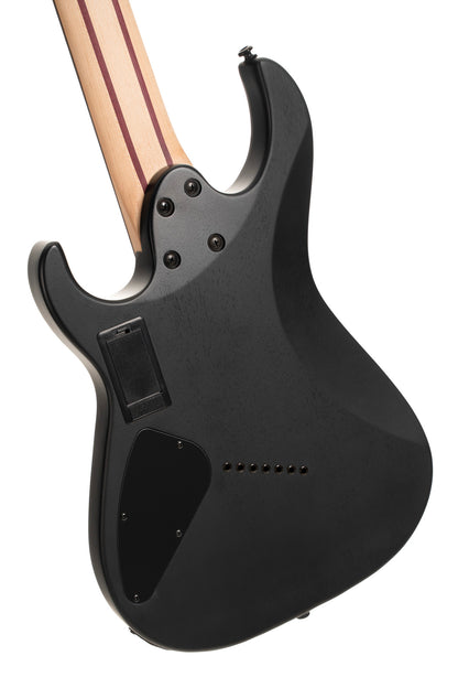 KX507MS, modèle 7 cordes, corps acajou, table ébène"Pale Moon", touche ébène de Macassar, Fishman Fluence, natural black burst