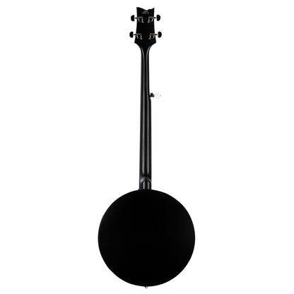 OBJ250, banjo 5 cordes, 24 tirants, cercle acajou, manche acajou, résonateur acajou, housse, noir satiné