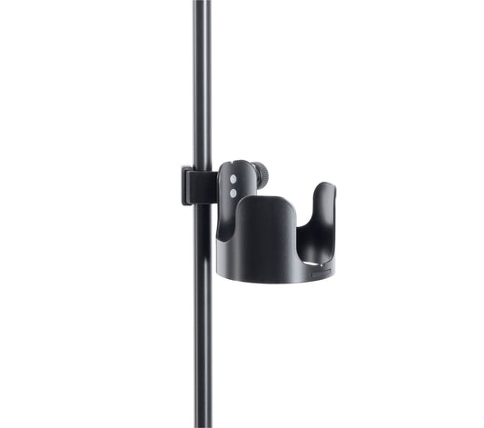 Support pour boisson K&M 16018, à fixer sur pied, noir