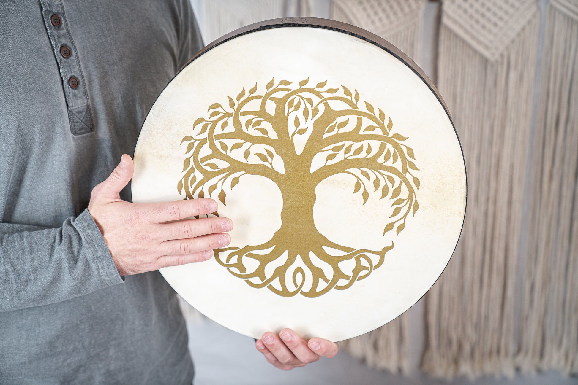 HAND DRUM SONIC ENERGY 16" TREE OF LIFE