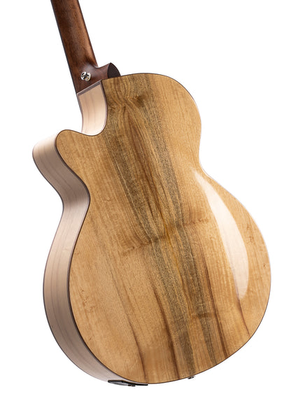 SFX-MY, myrtlewood massif torrefié, fond & éclisses myrtlewood, touche ovangkol, EQ Fishman Presys II, naturel brillant