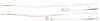 Musico 5363WH leather accordion straps, 120b, white.