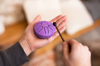 POCKET STEEL TONGUE DRUM SONIC ENERGY LA MAJEUR VIOLET
