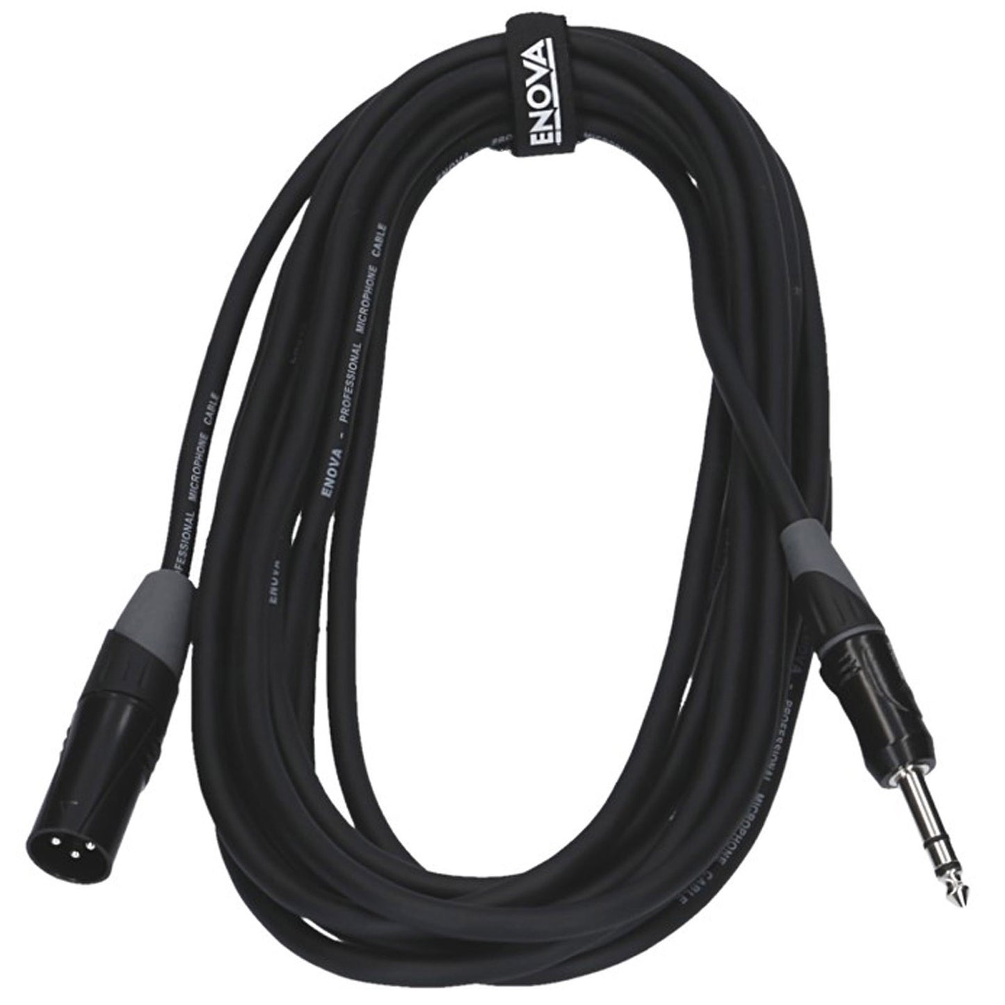 Câble micro XLR mâle/Jack stéréo, 6 mètres, noir