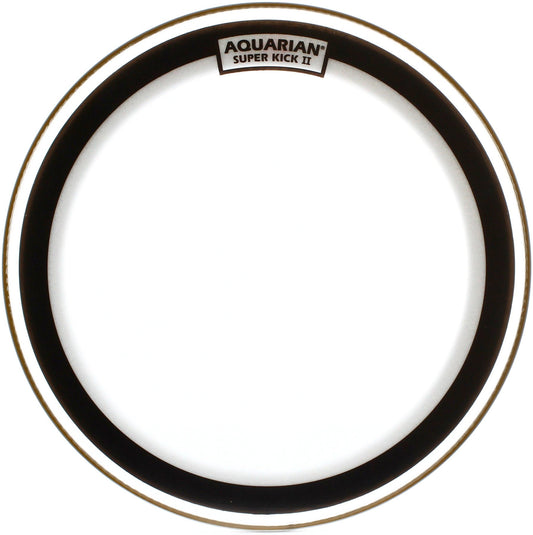 Peau Super-Kick II 20", 2 plis fins (0.18mm), atténuateur flottant, transparente