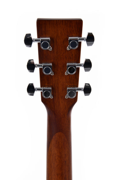 Modèle GC-10E, Grand OM pan coupé, table épicéa Sitka, fond & éclisses acajou, manche acajou, EQ Sigma, naturel satiné