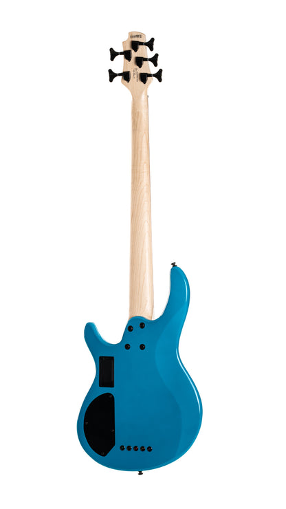C5 Deluxe, corps peuplier, micros Bartolini MK-1 et préampli Markbass MB-1, candy blue
