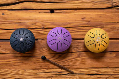 POCKET STEEL TONGUE DRUM SONIC ENERGY LA MAJEUR VIOLET
