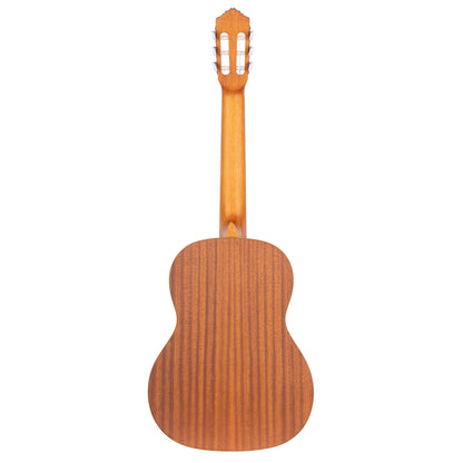 R122, table cèdre, fond & éclisses acajou, manche acajou (sillet 52 mm), housse, naturel satiné