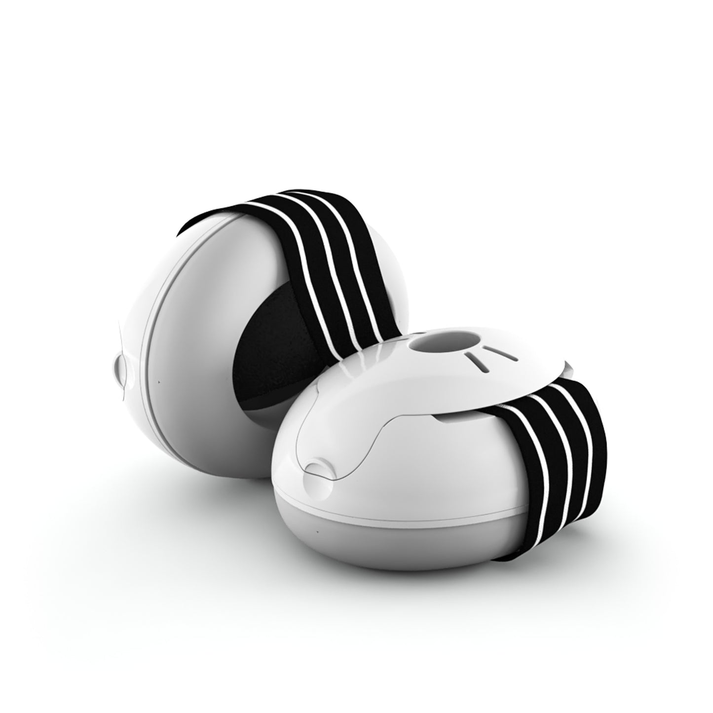 MUFFY Baby, casque auditif pour les tout-petits (de 3 à 36 mois), deux coques détachées, atténuation 24 dB, pochette, noir