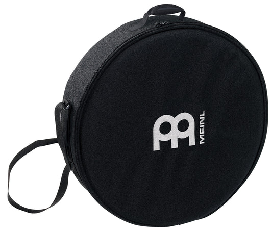 Housse pour Frame Drum 16", profondeur 2"1/2, nylon rembourré, poignée, sangle, double fermeture éclair, noir