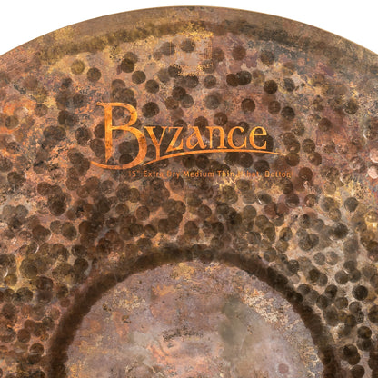 Charleston Extra Dry 15", Medium Thin, Alliage bronze B20, Martelée à la main, Finition brute