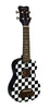 Kohala Sopraan Ukulele TIKI Geruit Satijn